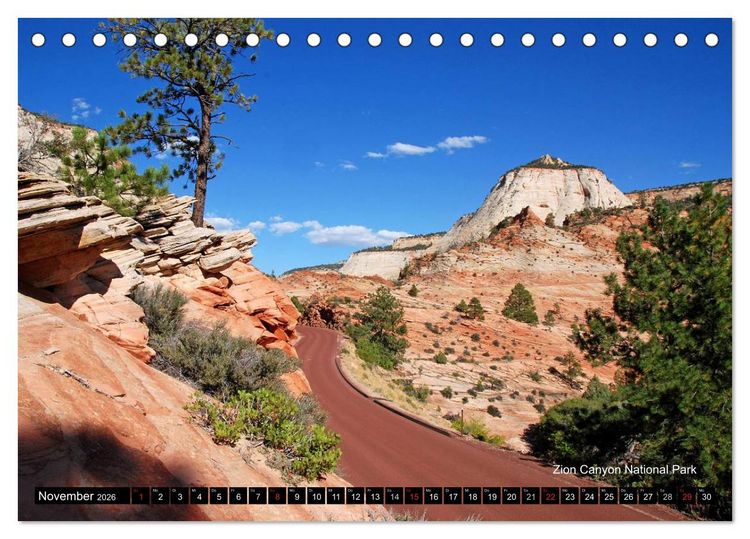 Produktbild: USA - Naturlandschaften des Wilden Westens (Tischkalender 2026 DIN A5 quer), CALVENDO Monatskalender