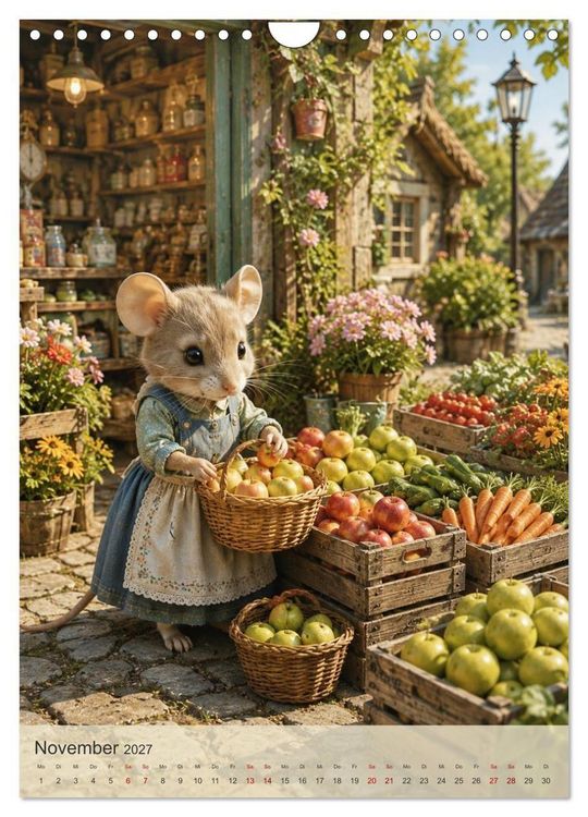 Produktbild: Die kleinen Freuden der M&auml;use (Wandkalender 2027 DIN A4 hoch), CALVENDO Monatskalender