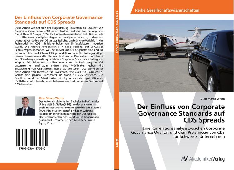 Produktbild: Der Einfluss von Corporate Governance Standards auf CDS Spreads