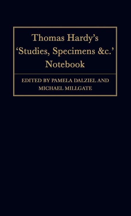 Produktbild: Thomas Hardy's "Studies, Specimens &C." Notebook