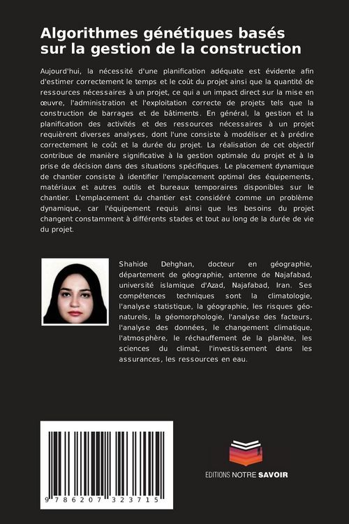 Produktbild: Algorithmes g&eacute;n&eacute;tiques bas&eacute;s sur la gestion de la construction
