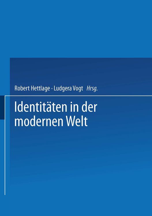 Produktbild: Identit&auml;ten in der modernen Welt