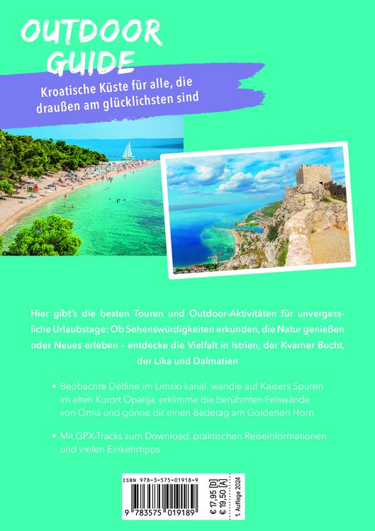 Produktbild: MARCO POLO OUTDOOR GUIDE Reisef&uuml;hrer Kroatische K&uuml;ste