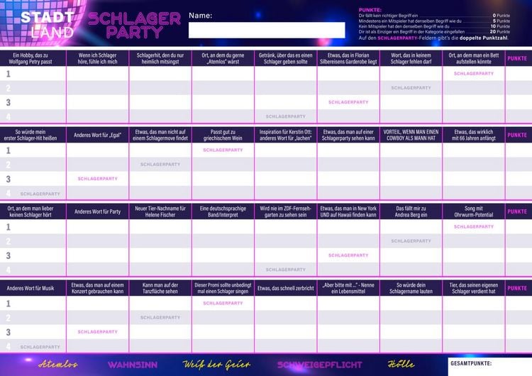 Produktbild: Let's Party: Stadt, Land, Schlagerparty