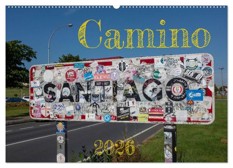 Produktbild: Camino 2026 (Wandkalender 2026 DIN A2 quer), CALVENDO Monatskalender