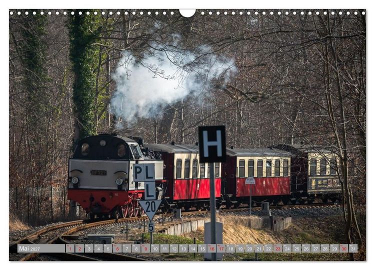 Produktbild: Molli- Mecklenburgische B&auml;derbahn (Wandkalender 2027 DIN A3 quer), CALVENDO Monatskalender