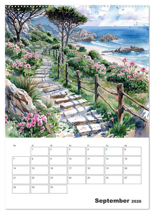 Produktbild: Sand zwischen den Zehen (Wandkalender 2026 DIN A2 hoch), CALVENDO Monatskalender
