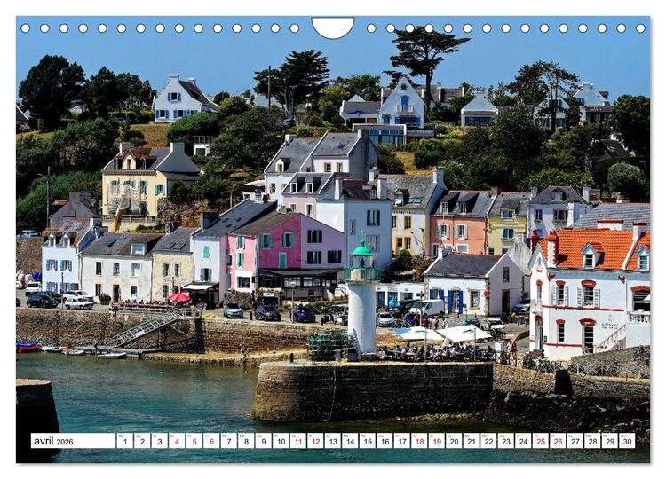 Produktbild: Belle-&icirc;le-en-Mer - un paradis breton (Calendrier mural 2026 DIN A4 vertical), CALVENDO calendrier mensuel