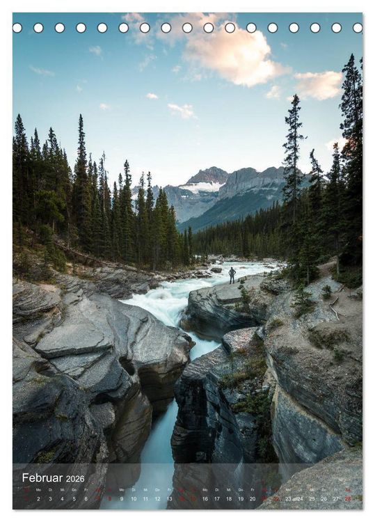 Produktbild: Die kanadischen Rockies (Tischkalender 2026 DIN A5 hoch), CALVENDO Monatskalender