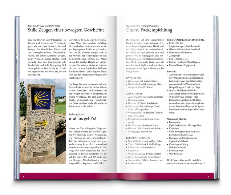 Produktbild: Die sch&ouml;nsten Weitwanderungen und Pilgerwege