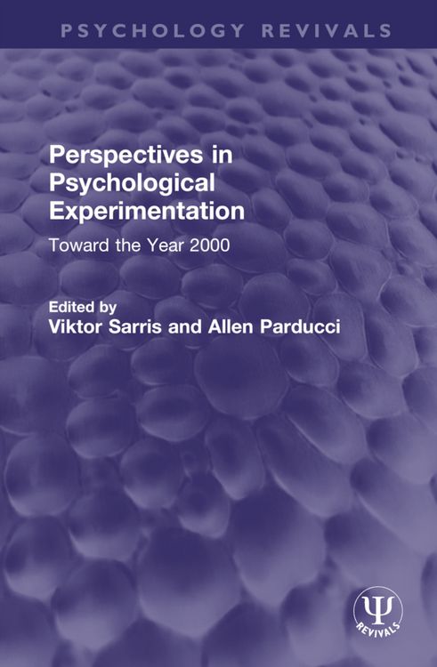 Produktbild: Perspectives in Psychological Experimentation