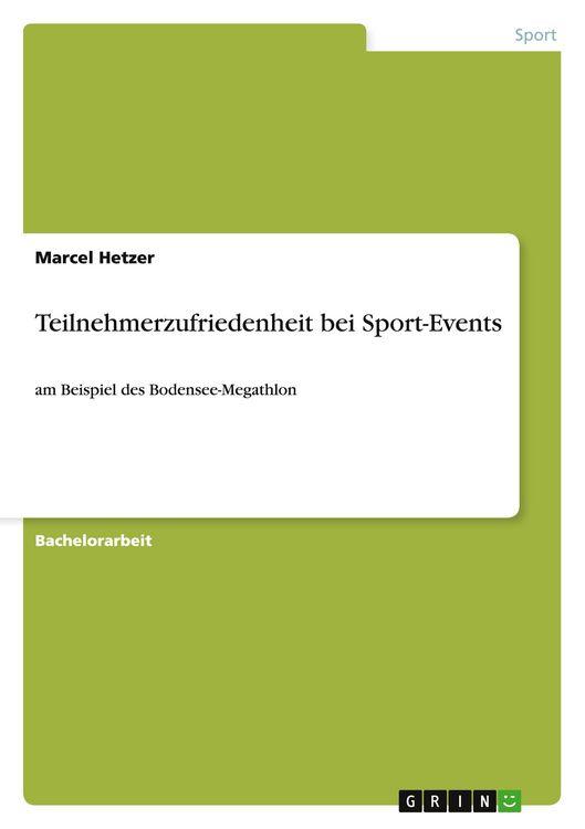 Produktbild: Teilnehmerzufriedenheit bei Sport-Events