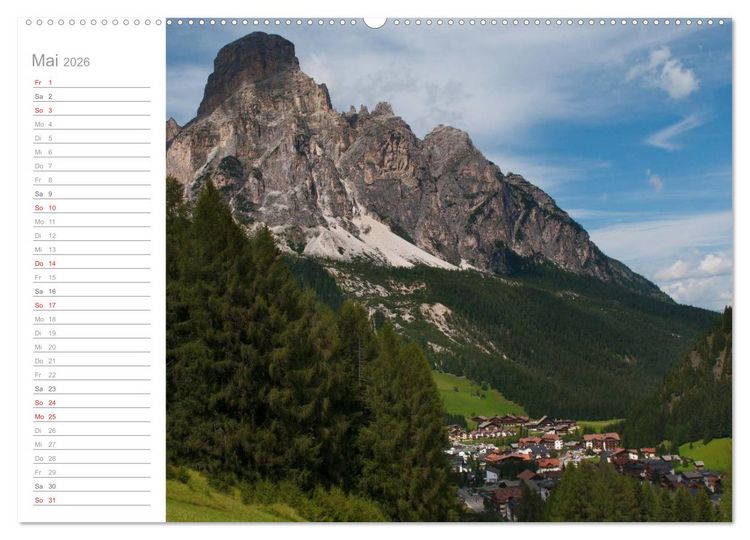Produktbild: Wundervolle Pl&auml;tze in S&uuml;dtirol (Wandkalender 2026 DIN A2 quer), CALVENDO Monatskalender