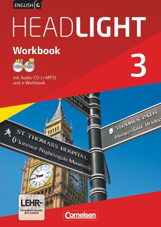 Produktbild: English G Headlight 3: 7. Schuljahr. Workbook mit e-Workbook und Audios Online. Allgemeine Ausgabe