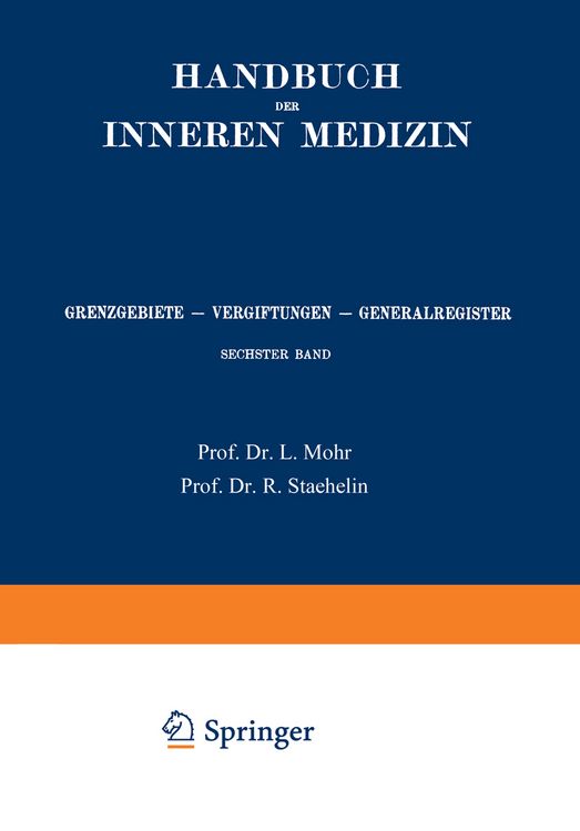Produktbild: Grenzgebiete, Vergiftungen, Generalregister