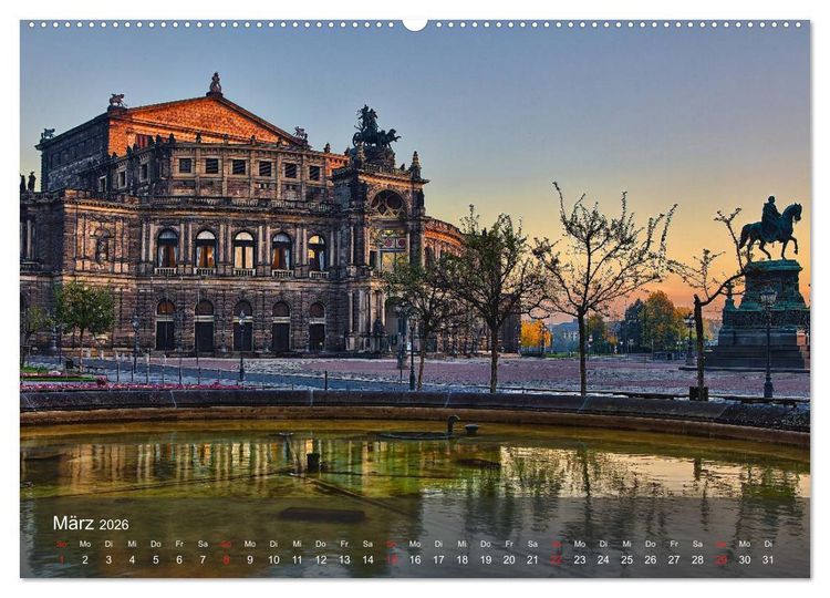 Produktbild: Dresden Bilder 2026 (hochwertiger Premium Wandkalender 2026 DIN A2 quer), Kunstdruck in Hochglanz