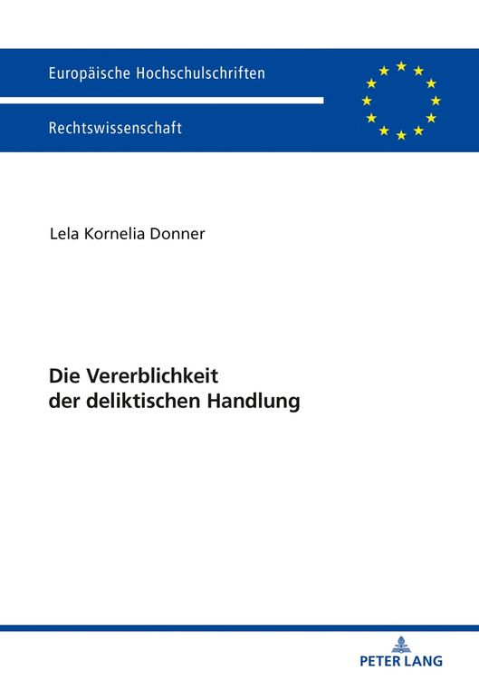 Produktbild: Die Vererblichkeit der deliktischen Handlung