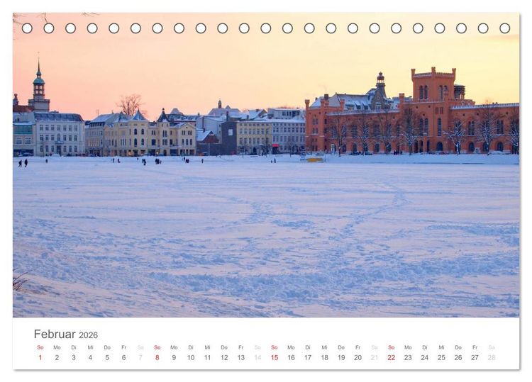 Produktbild: Schwerin - Impressionen (Tischkalender 2026 DIN A5 quer), CALVENDO Monatskalender