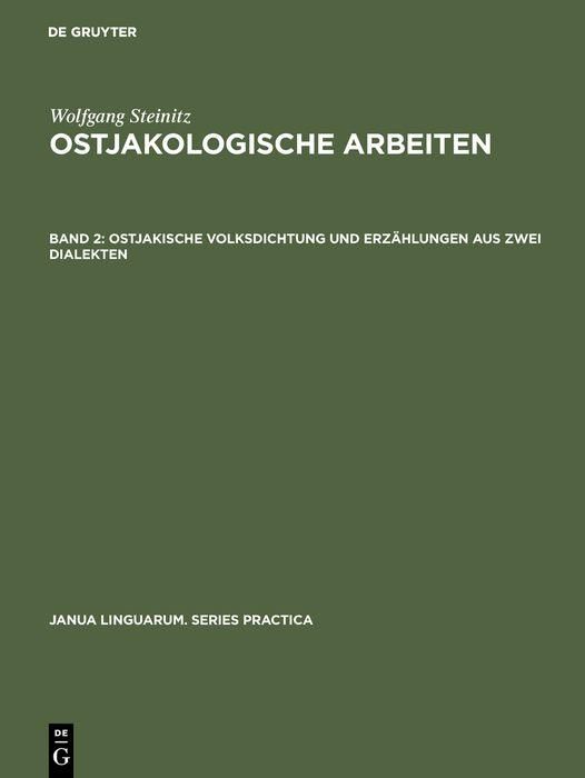 Produktbild: Ostjakische Volksdichtung und Erz&auml;hlungen aus zwei Dialekten