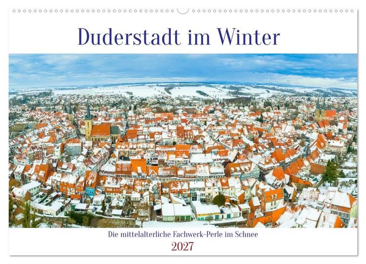 Produktbild: Duderstadt im Winter (Wandkalender 2027 DIN A2 quer), CALVENDO Monatskalender