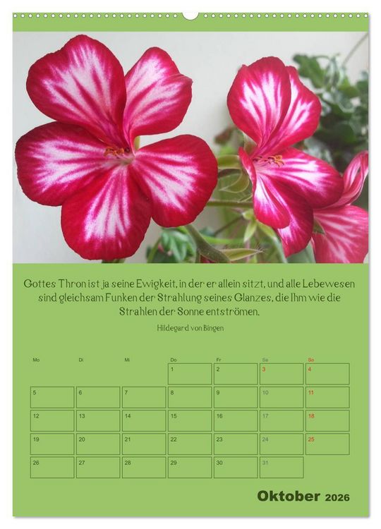 Produktbild: Erkenntnis und Weisheit - Hildegard von Bingen (hochwertiger Premium Wandkalender 2026 DIN A2 hoch), Kunstdruck in Hochglanz