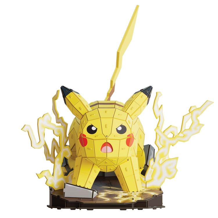 Produktbild: 4D Build - Pok&eacute;mon Pikachu - detailreicher 3D-Modellbausatz