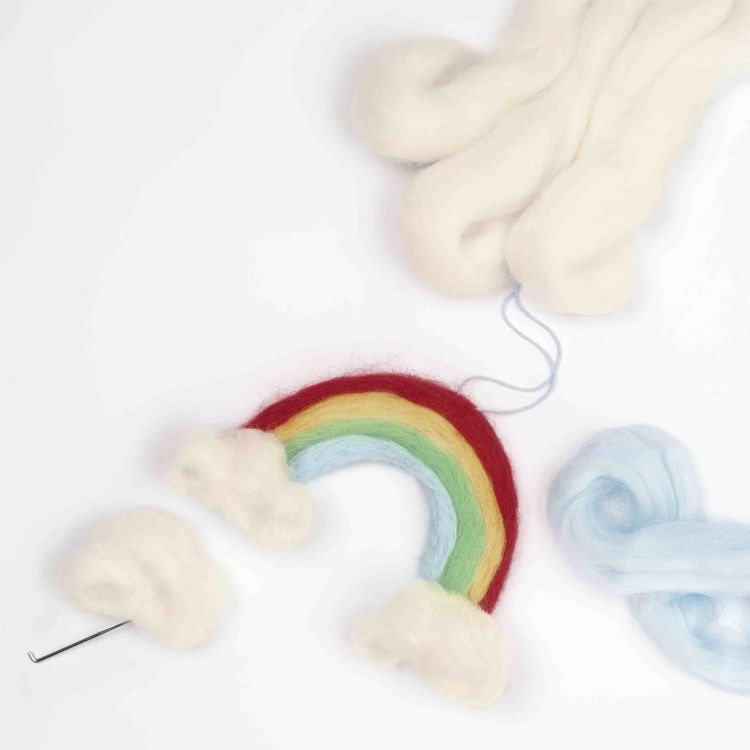Produktbild: Folia Filzwolle RAINBOW, 360g, 12 B&uuml;ndel in 12 Farben sortiert