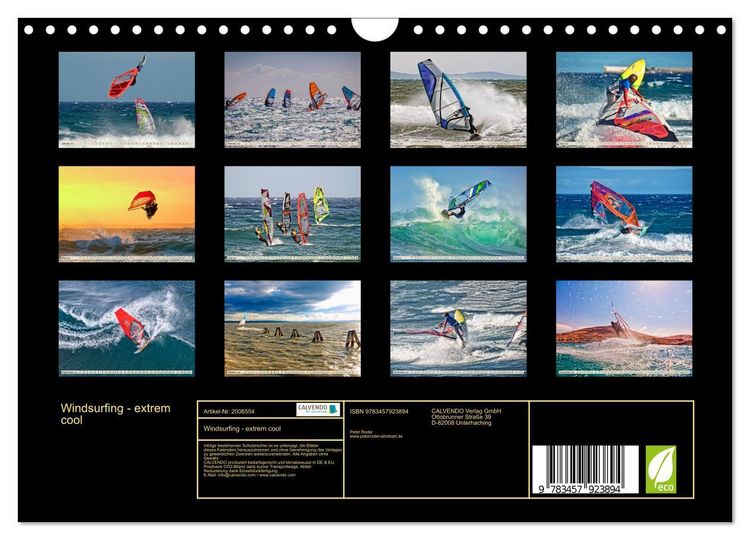 Produktbild: Windsurfing - extrem cool (Wandkalender 2026 DIN A4 quer), CALVENDO Monatskalender
