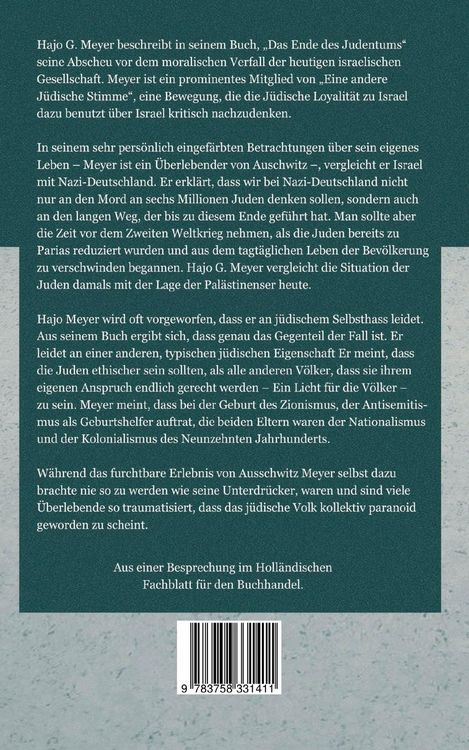 Produktbild: Das Ende des Judentums
