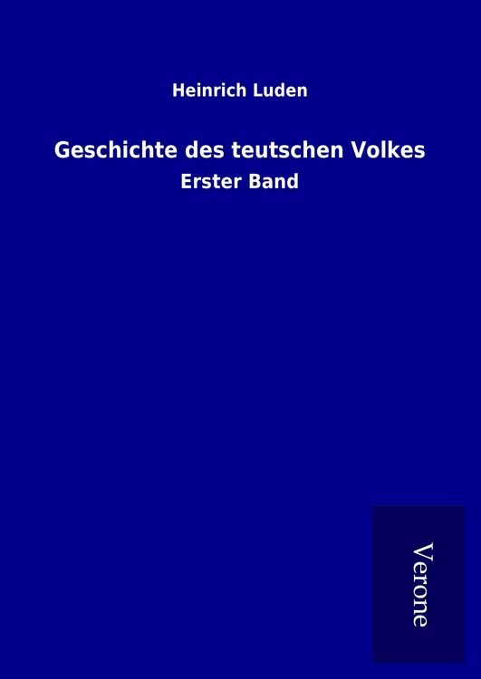 Produktbild: Geschichte des teutschen Volkes