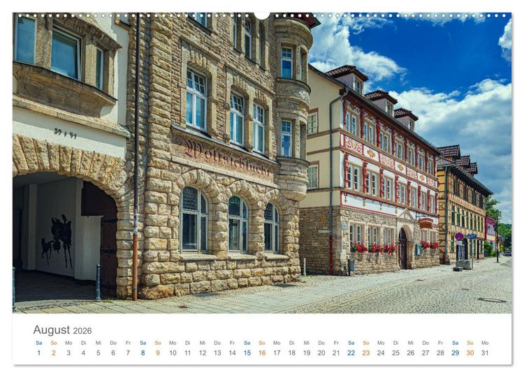 Produktbild: Meiningen - Th&uuml;ringische Theaterstadt (hochwertiger Premium Wandkalender 2026 DIN A2 quer), Kunstdruck in Hochglanz