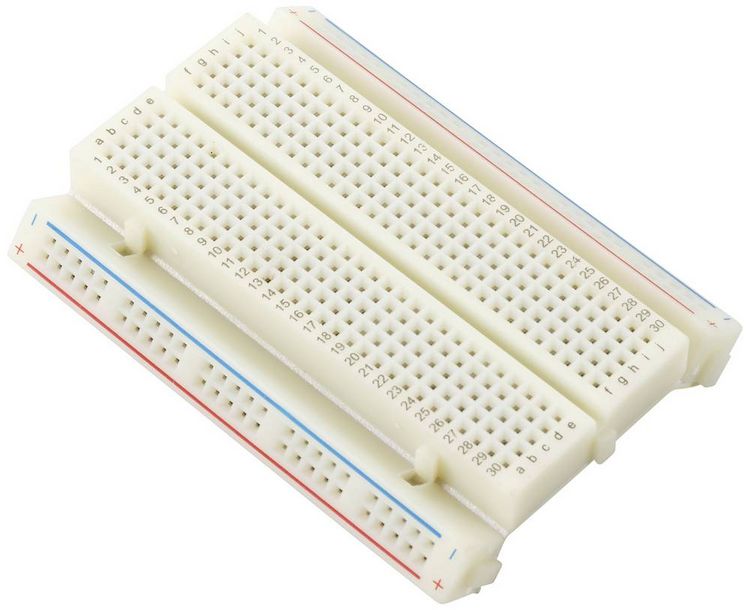 Produktbild: TRU COMPONENTS Steckplatine Bus-Stripe ausklappbar Polzahl Gesamt 400 (L x B) 82.5 cm x 5.46 cm 1 St.