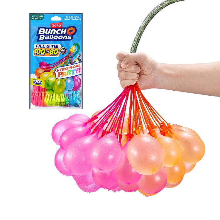Produktbild: Zuru - Bunch O Balloons - 100+ Wasserballons Tropical Party - Wasserbomben