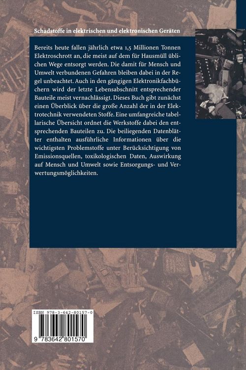 Produktbild: Schadstoffe in elektrischen und elektronischen Ger&auml;ten