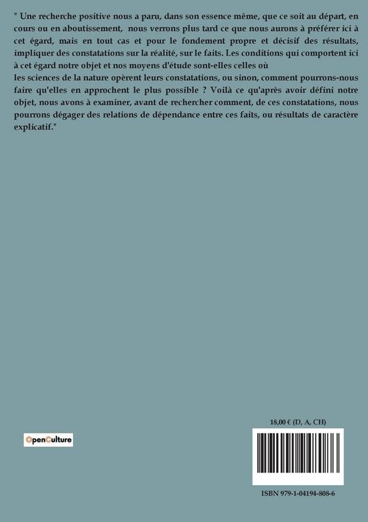 Produktbild: Conditions de constatation des faits