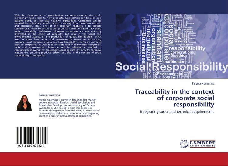Produktbild: Traceability in the context of corporate social responsibility