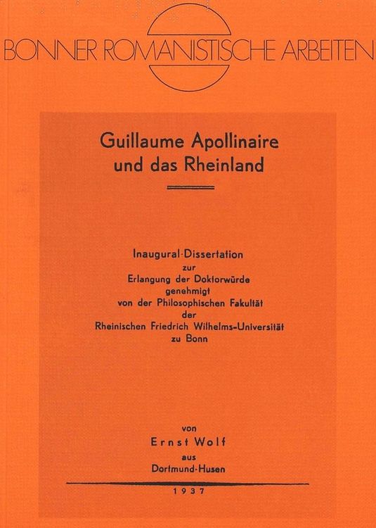 Produktbild: Guillaume Apollinaire und das Rheinland