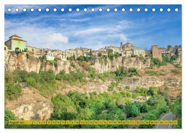 Produktbild: Die h&auml;ngenden H&auml;user von Cuenca (Tischkalender 2027 DIN A5 quer), CALVENDO Monatskalender