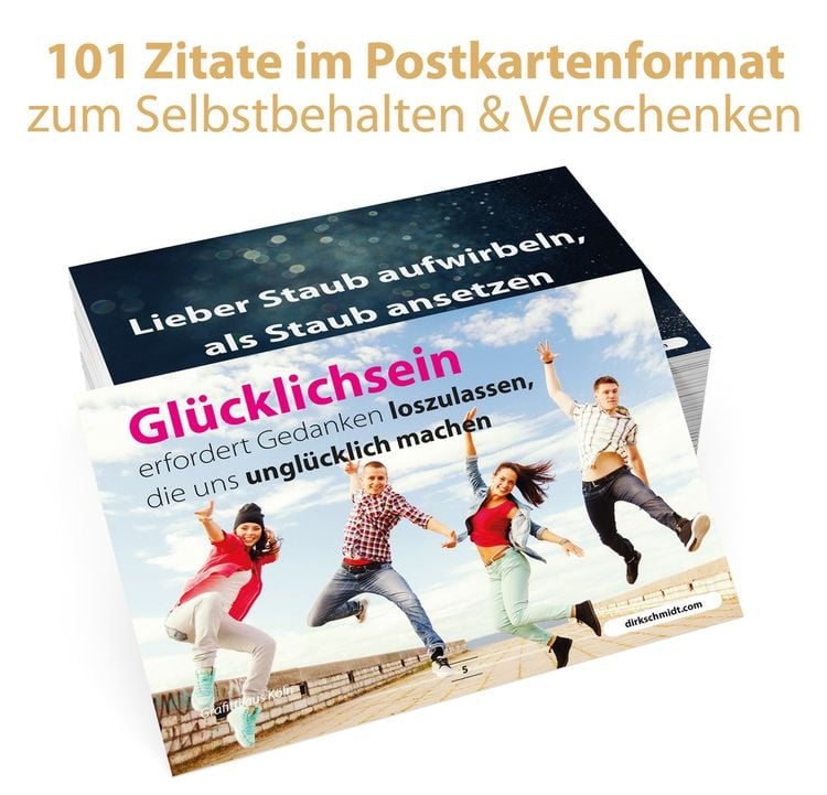 Produktbild: MUTivationsbox - 101 Zitate auf Designerpostkarten für deine Motivation