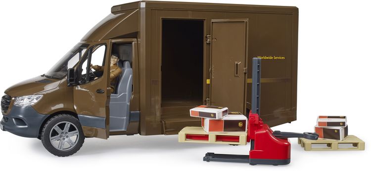 Produktbild: Bruder 02678 MB Sprinter UPS mit Fahrer und Zubeh&ouml;r