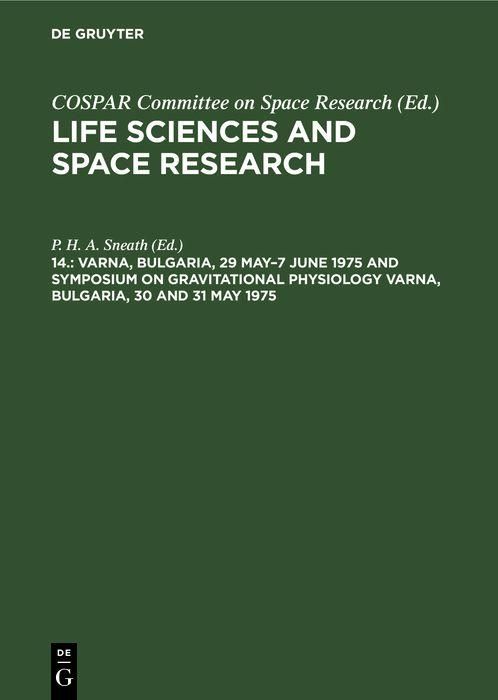 Produktbild: Varna, Bulgaria, 29 May-7 June 1975 and Symposium on Gravitational Physiology Varna, Bulgaria, 30 and 31 May 1975