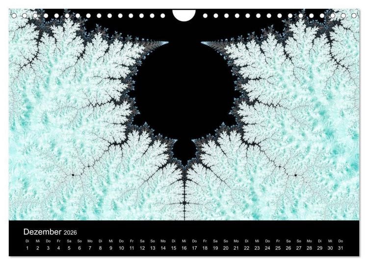 Produktbild: Fraktale - Farben - Formen 2026 (Wandkalender 2026 DIN A4 quer), CALVENDO Monatskalender