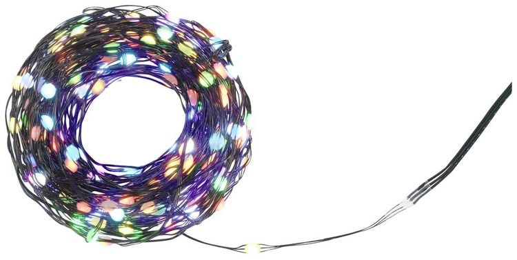 Produktbild: Sygonix SY-5167250 USB-Lichterkette über USB Anzahl Leuchtmittel 200 LED RGB Beleuchtete Länge: 19.9 m per App steuerbar, Timer, mit Farbwechsel