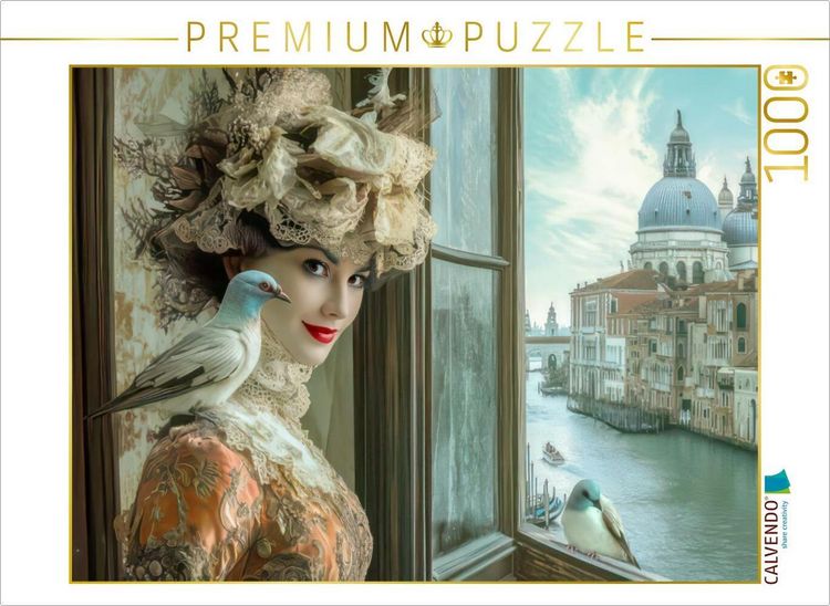 Produktbild: CALVENDO Puzzle Wundersch&ouml;ner venezianischer Stil | 1000 Teile Lege-Gr&ouml;&szlig;e 64x48cm Foto-Puzzle f&uuml;r gl&uuml;ckliche Stunden