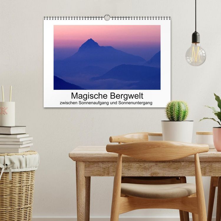 Produktbild: Magische Bergwelt, zwischen Sonnenaufgang und Sonnenuntergang (Wandkalender 2026 DIN A3 quer), CALVENDO Monatskalender