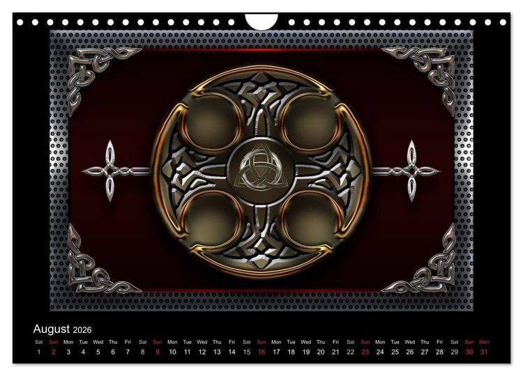 Produktbild: Celtic Symbols (Wall Calendar 2026 DIN A4 landscape), CALVENDO 12 Month Wall Calendar