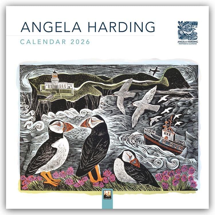 Produktbild: Angela Harding 2026 – Original Flame Tree Publishing-Kalender [Kalender]