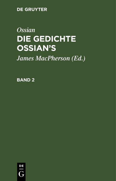 Produktbild: Die Gedichte Oisian's. Band 2