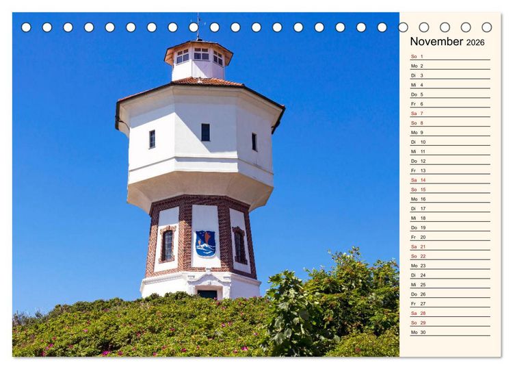 Produktbild: Langeoog Geburtstagskalender (Tischkalender 2026 DIN A5 quer), CALVENDO Monatskalender