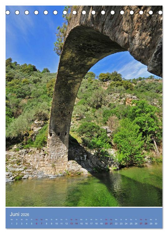 Produktbild: Korsika - Felsen und Meer (Tischkalender 2026 DIN A5 hoch), CALVENDO Monatskalender